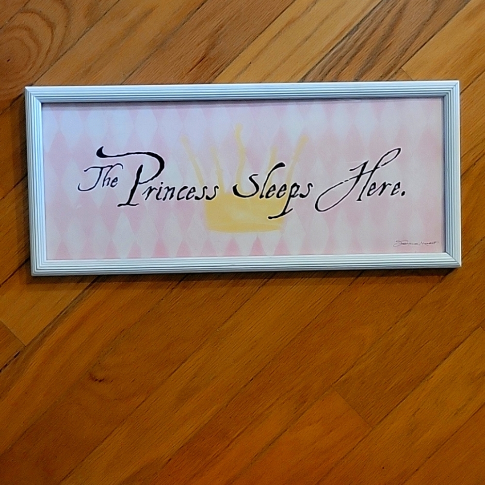 21"x9"  The Princess Sleeps Here  Stephanie Marrott print